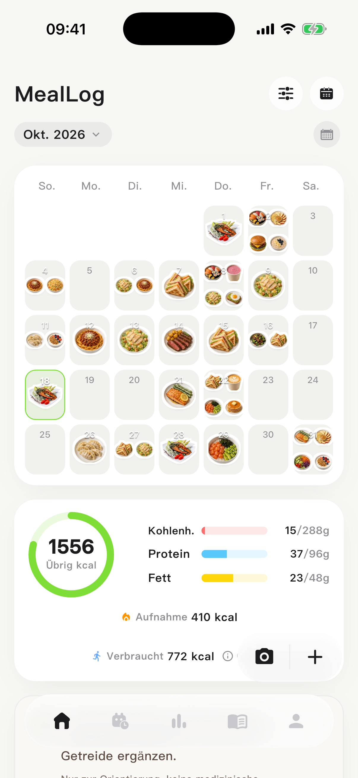 Mahlzeitenkalender