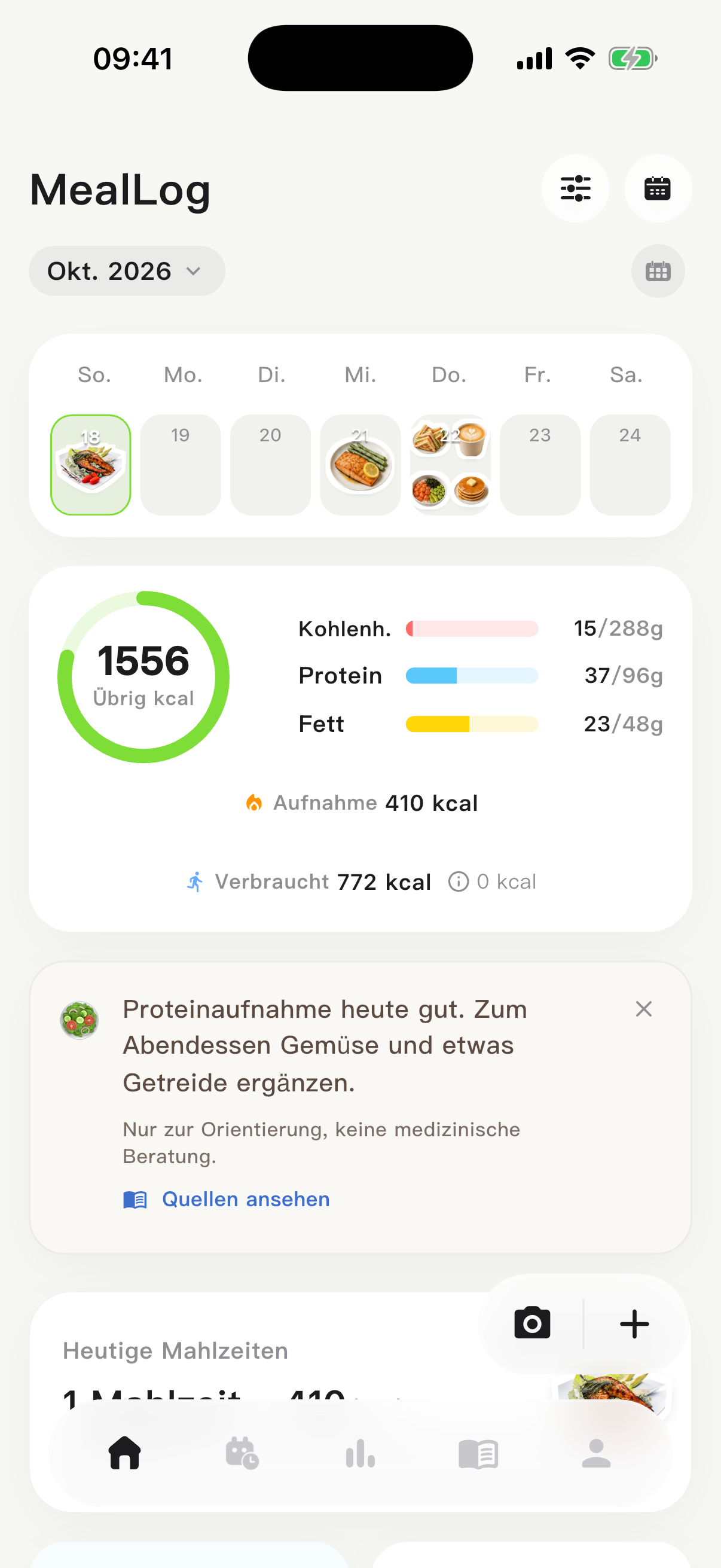 Tägliche Nährstoffe
