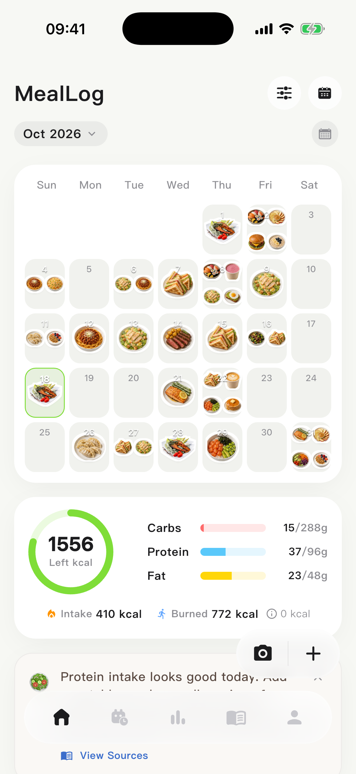 Food calendar